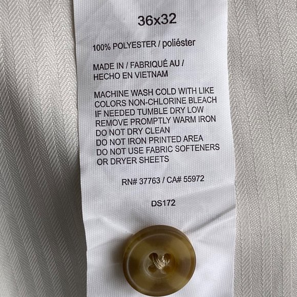 Ben Hogan Dress Pants Men's Size 36X32 Beige Flat Front Flex Waist Pockets New - Picture 5 of 12